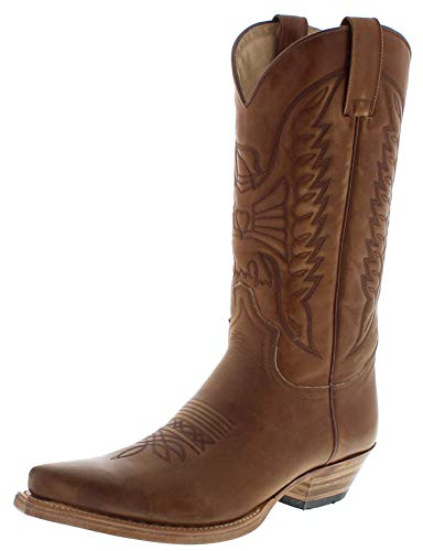 Sendra Boots Damen Herren Cowboy Stiefel 2073 Braun 38 EU von Sendra