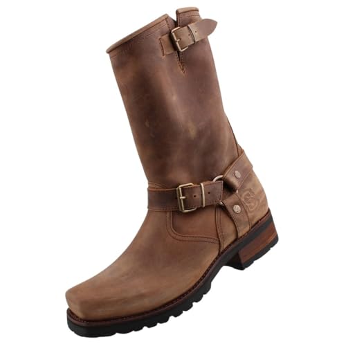 Sendra Boots Engineer Stiefel Braun EU 41 von Sendra
