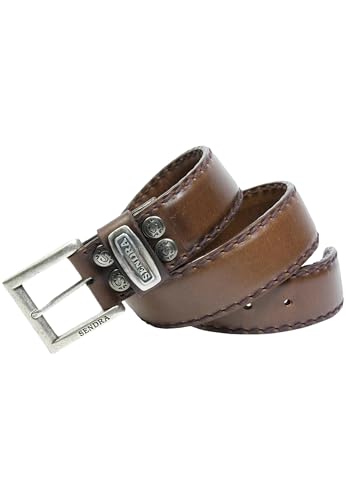 Sendra Boots Gürtel mit abnehmbarer Schnalle Modell 8563 MADDOG Farbe Braun. 105 von Sendra