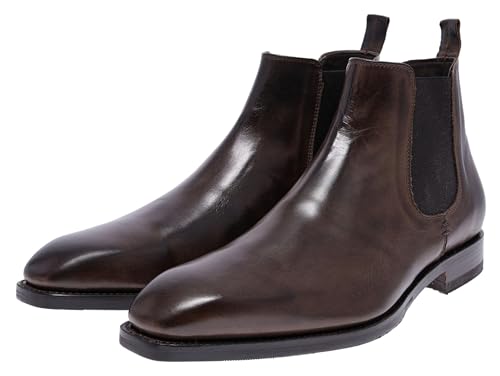Sendra Boots Herren Chelsea Boots 10615 Tom Stiefelette Leder Schuhe Braun 41 EU von Sendra