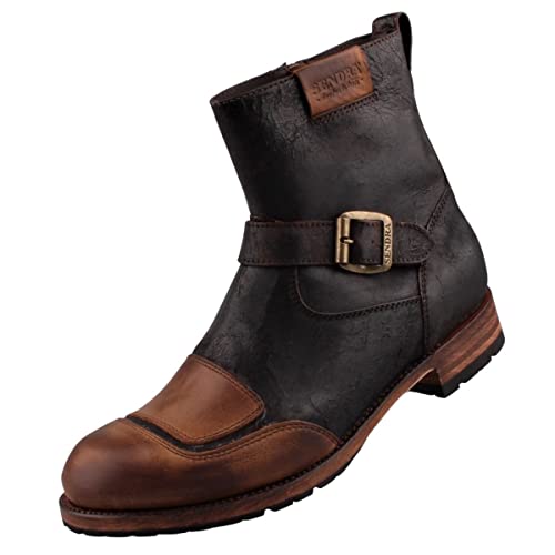 Sendra Boots Herren Engineer Braun/Antik, Schuhgröße:EUR 42 von Sendra