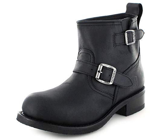 Sendra Boots Unisex Biker Boots 11973 Negro Engineerstiefelette mit Thinsulate Isolierung Stahlkappe Schwarz 40 EU von Sendra