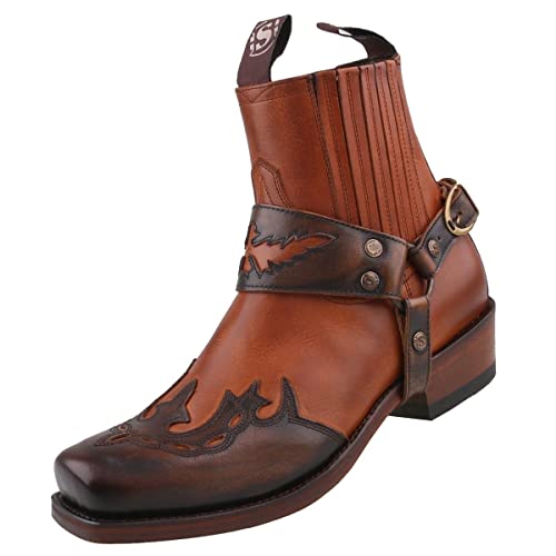 Sendra Cowboy Stiefelette 7811 Braun, Schuhgröße:EUR 44 von Sendra