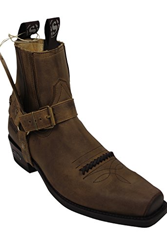 Sendra Cowboystiefel 6445 in braun incl. Roy Dunn´s Lederfett (39) von Sendra