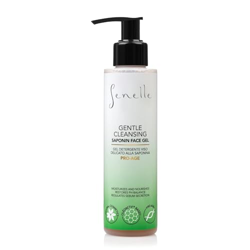 Senelle - Natural Gentle Saponin Facial Cleansing Gel | Saponin-Gesichtsreinigungsgel | Erfrischende Formel | Damaszener Rosenhydrolat | Hopfenextrakt | Pfirsichextrakt | D-Panthenol | 150 ml von Senelle