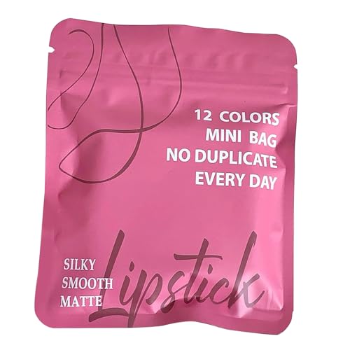 Senermter Mini Lippenstift | 12 Farben Lippenstift Miniaturen Set,Nicht Abfärbend Wasserdicht Samt Makeup Für Mutter Ehefrau Freundin Mädchen von Senermter