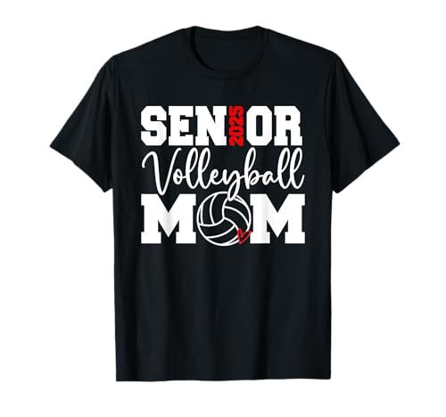 Senior Volleyball Mama 2025 Volleyball Mama Abschluss 2025 T-Shirt Senior Volleyball Mama 2025 Volleyball Mama Abschluss 2025 T-Shirt von Senior 2024 Volleyball Mom Class of 2024 Graduate