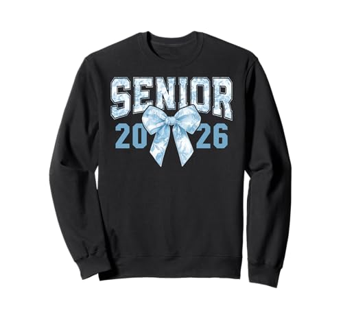 Klasse von 2026 Kokette Bogen High School Senior 26 Mädchen Frauen Sweatshirt von Senior 2026 Graduation 26 Grad Preppy Floral Toile
