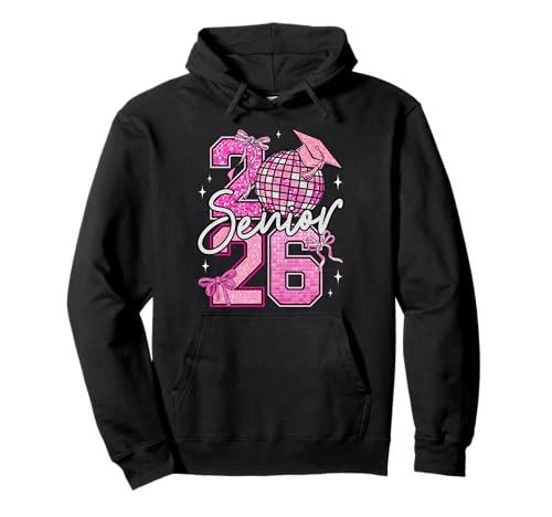 Abschlussklasse 2026, Mädchen, Kokette, rosa Schleife, Klasse 2026 Pullover Hoodie Abschlussklasse 2026, Mädchen, Kokette, rosa Schleife, Klasse 2026 Pullover Hoodie von Senior 2026 Pink Coquette Bow Class Of 2026 Gifts