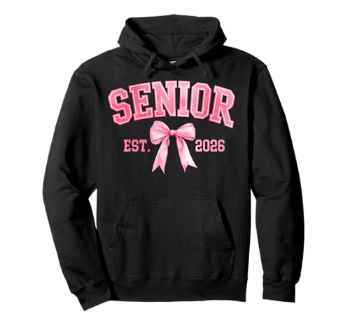 Senior 2026 Coquette Pink Bow Class of 2026 Graduation Girls Pullover Hoodie Senior 2026 Coquette Pink Bow Class of 2026 Graduation Girls Pullover Hoodie von Senior 26 Family Matching Class of 2026 Tee
