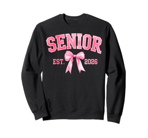 Senior 2026 Coquette Pink Bow Class of 2026 Graduation Girls Sweatshirt Senior 2026 Coquette Pink Bow Class of 2026 Graduation Girls Sweatshirt von Senior 26 Family Matching Class of 2026 Tee