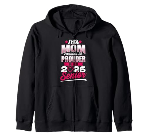 Klasse von 2026 Senior Mom Frauen Lustige Senioren 2026 Kapuzenjacke von Senior Class of 2026 Designs