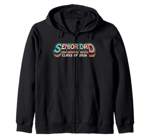 Retro Klasse von 2026 Senior Dad Men Funny Seniors 2026 Kapuzenjacke Retro Klasse von 2026 Senior Dad Men Funny Seniors 2026 Kapuzenjacke von Senior Class of 2026 Designs