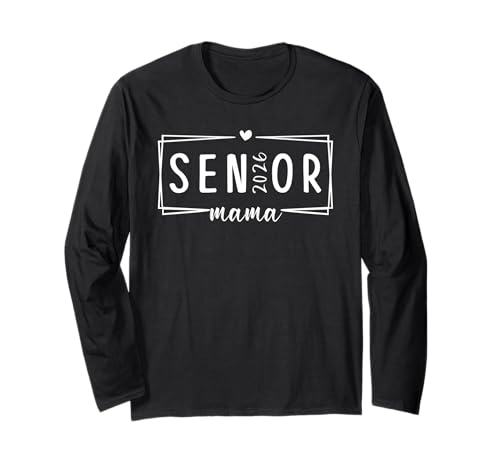 Retro Klasse von 2026 Senior Mom Frauen Lustige Senioren 2026 Langarmshirt Retro Klasse von 2026 Senior Mom Frauen Lustige Senioren 2026 Langarmshirt von Senior Class of 2026 Designs