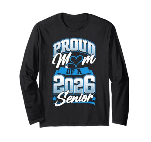 Retro Klasse von 2026 Senior Mom Frauen Lustige Senioren 2026 Langarmshirt Retro Klasse von 2026 Senior Mom Frauen Lustige Senioren 2026 Langarmshirt von Senior Class of 2026 Designs