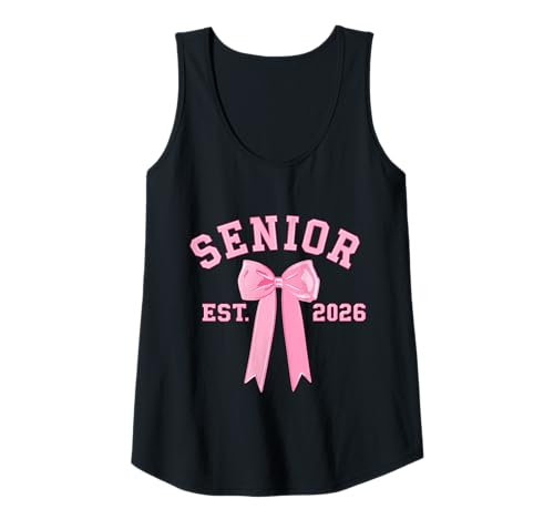 Damen Senior 2026 - Pink Bow Back to School Vibes Tank Top Damen Senior 2026 - Pink Bow Back to School Vibes Tank Top von Senior Class of 2026 Pink Bow Theme