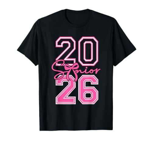 Senior 2026 Class of 2026 Coquette Pink Bow Graduation Girl T-Shirt Senior 2026 Class of 2026 Coquette Pink Bow Graduation Girl T-Shirt von Senior Coquette Graduation