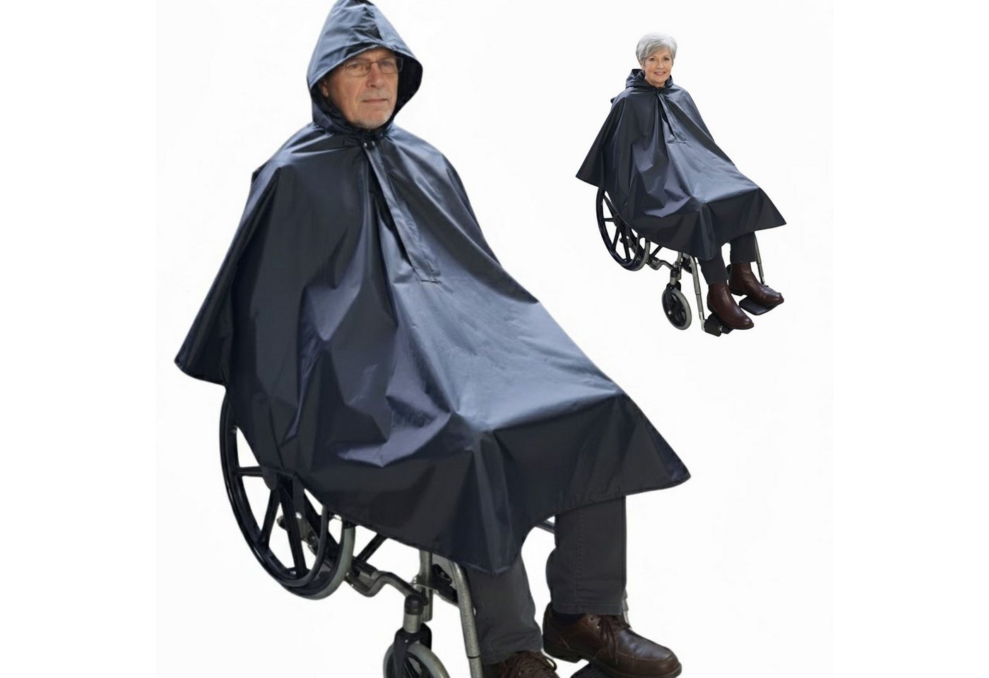 Seniori Regenponcho Rollstuhl Regencape Regenschutz für Rollstuhlfahrer von Seniori