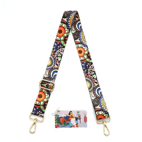 Senral Verstellbarer Schultergurt 3.8cm Breiter Taschengurt Bunter Handtaschen Schulterriemen Taschengurte Zum Wechseln 80-140cm Schultergurt für Damen Taschen DIY Zubehör von Senral