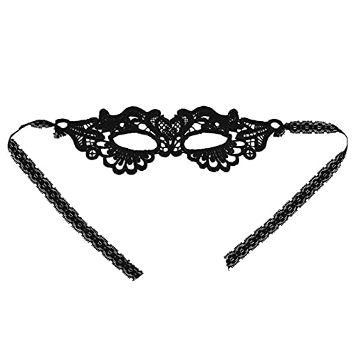 Hohle Spitze Halbgesichtsmaske Kostüm Augenmaske Halloween Tanzparty Dekoration für Frauen von Senrusa