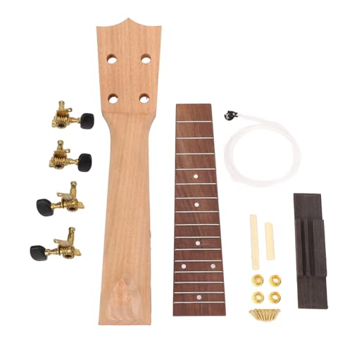 Machen Sie Ihr eigenes Ukulele -Kit -Gitarrenhalle -String Brücke Holz 21in unvollendete Ukulele -Teile von Senrusa