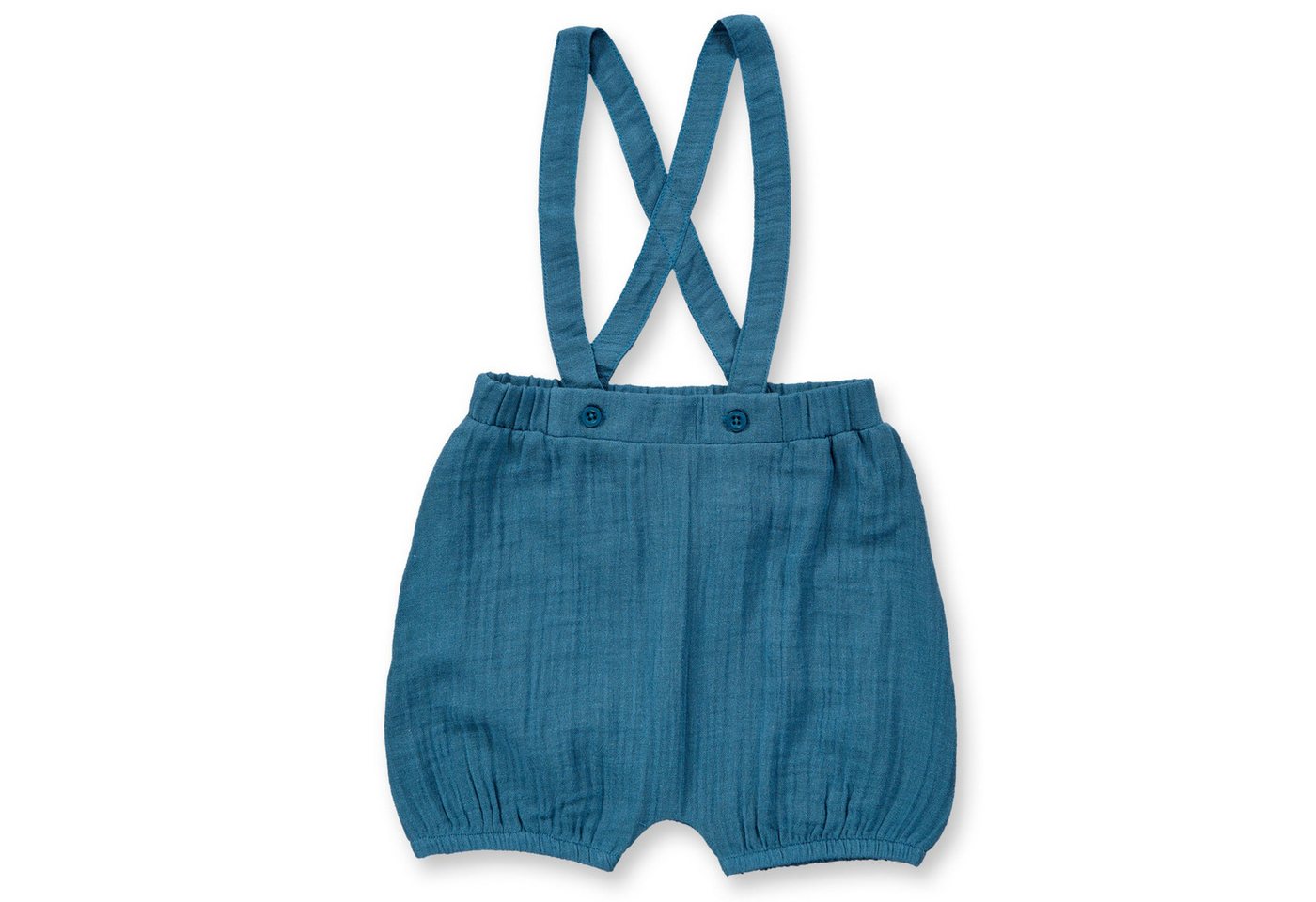 Sense Organics Shorts Sense Organics Naki Baby Latzhose Short Musselin Deep Ocean 62/68 Musselin von Sense Organics