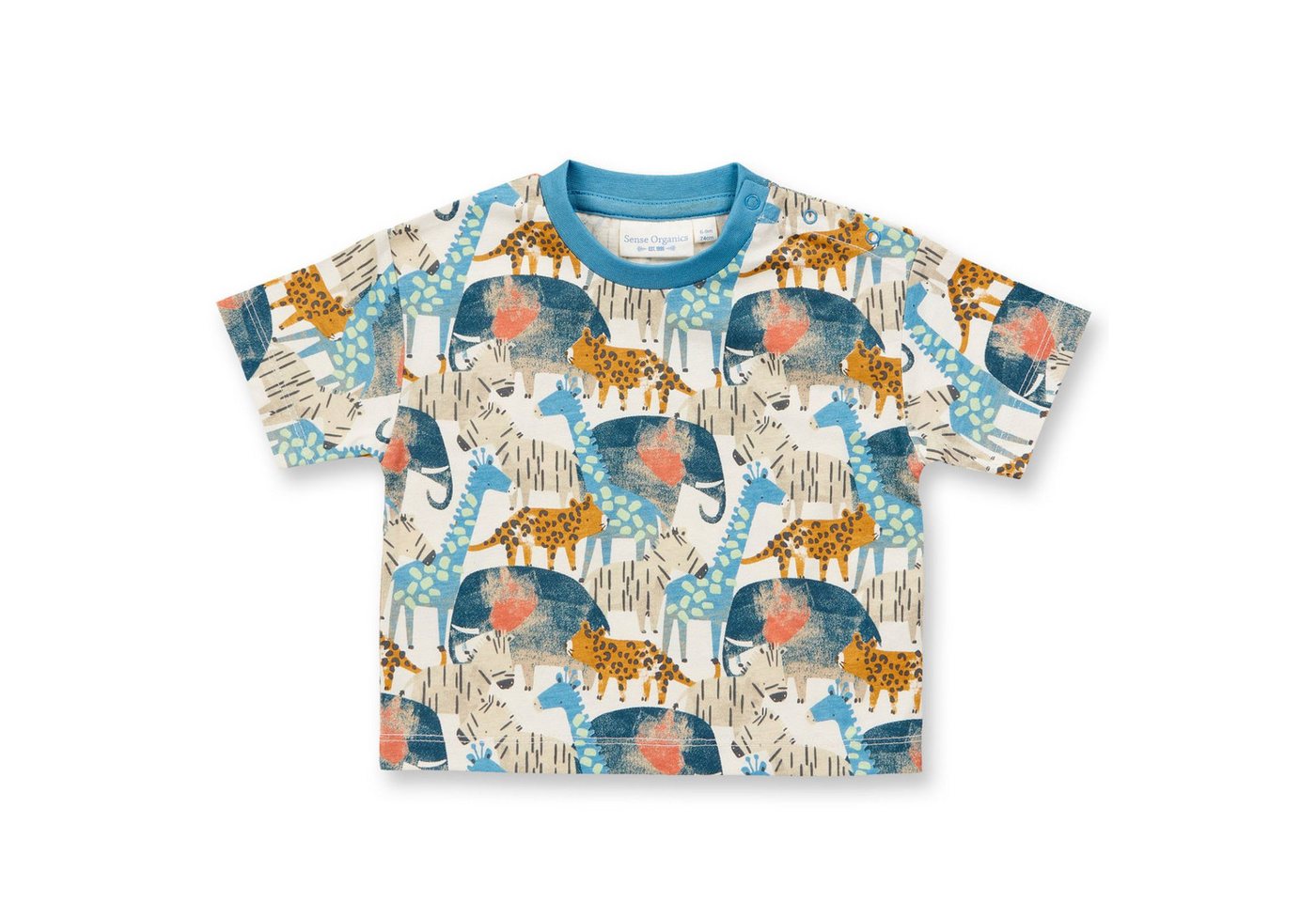 Sense Organics T-Shirt Sense Organics Anton Baby T-Shirt Safari Tiere 62/68 von Sense Organics