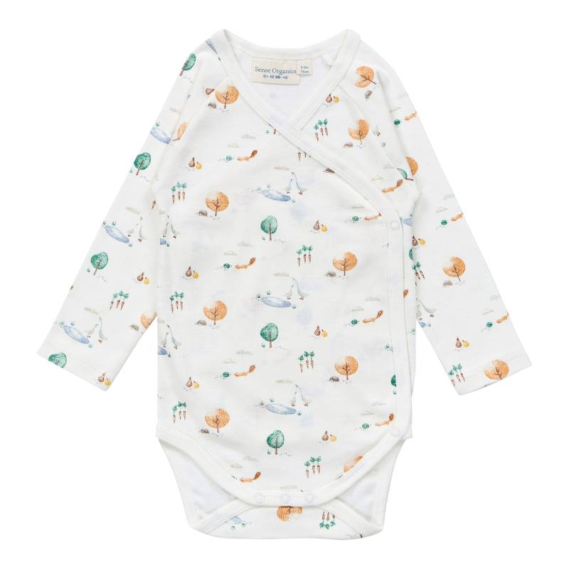 Sense Organics Wickelbody langarm Tiere von Sense Organics