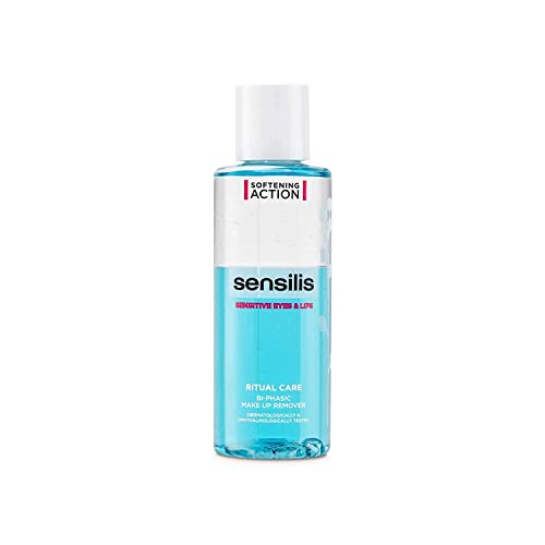 Sensilis - Ritual Care Biphase-Make-up-Entferner für Empfindliche Augen & Lippen, Effektive Reinigung und Beruhigende Pflege, Biphase-Formel, Bambus, Für alle Hauttypen, Ocean Respect - 150 ml von Sensilis