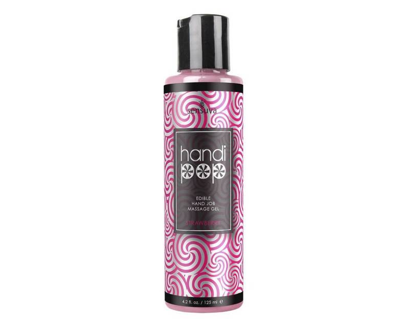 Sensuva Gleit- & Massageöl Handipop Hand Job Massage Gel - Strawberry von Sensuva