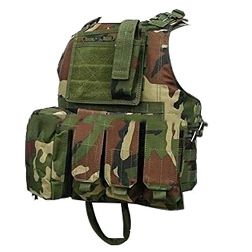 Sentaoa Taktische Weste Herren Militär Tactical MOLLE Weste Armee Airsoft Weste Für Jagd CS Outdoor (Stil#3, One Size (59 * 51)) von Sentaoa