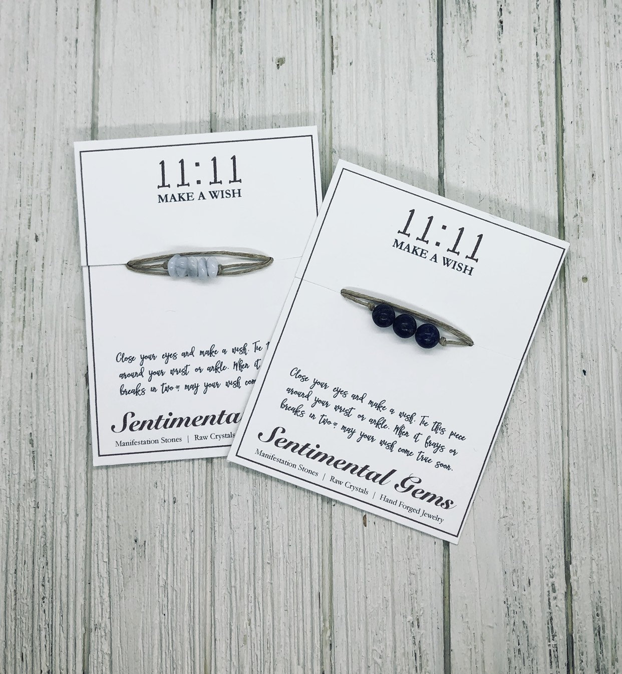 Machen Sie Einen Wunsch Armband Oder Fußkettchen Mit Runden Natursteinen Chip Perlen Nach Wahl von SentimentalGem