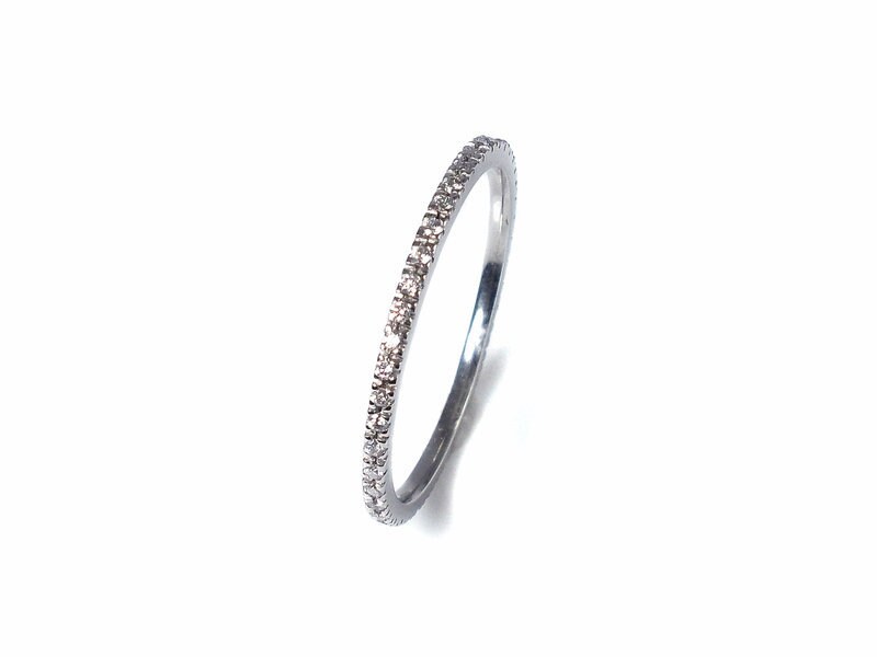 Eternityring Memoire Verlobungsring Ehering Diamant Brillantring in Weißgold 585/000 Trauring von Sentnerjewelry