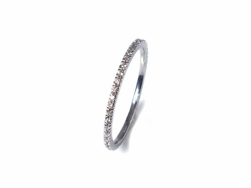 Eternityring Memoire Verlobungsring Ehering Diamant Brillantring in Weißgold 585/000 Trauring von Sentnerjewelry