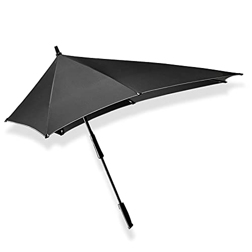 Senz Regenschirm XXL schwarz reflektierend (schwarz reflektierend), Schwarz, Medium von Senz