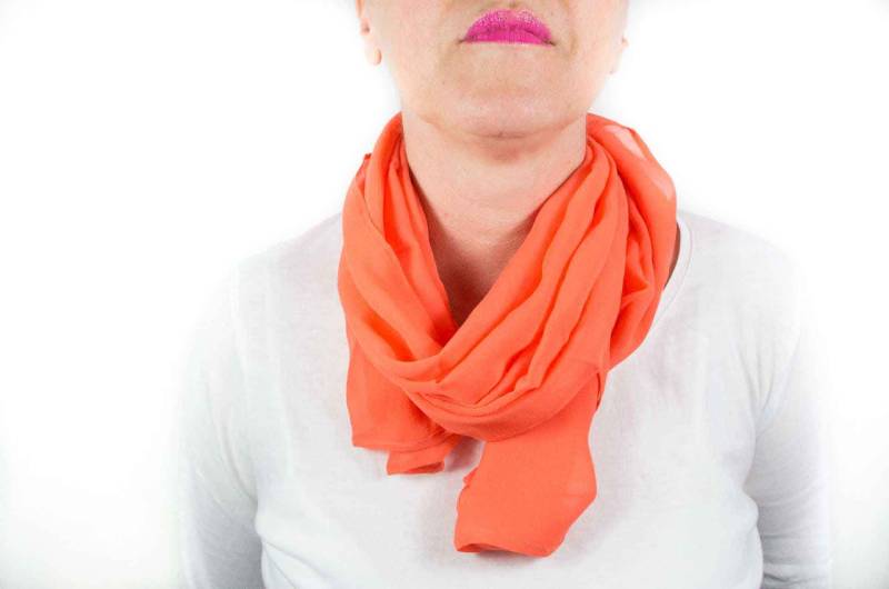 Vintage 80Er Orange Schal Für Frau von SenzaTempoJewelry