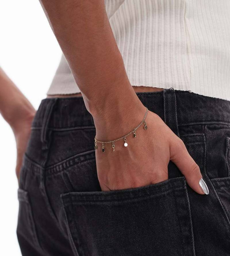 Seol + Gold - Armband aus 18-karätigem Gold-Vermeil mit Scheiben-Anhängern-Goldfarben von Seol + Gold