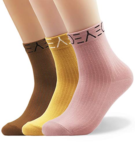 Seoulmade Herren 3x Paar Socken 45-49 in Gelb Braun Pink premium Baumwolle BTS 47-49 von Seoulmade