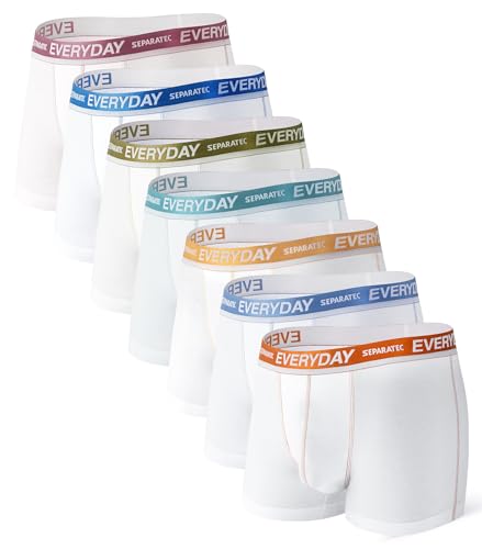 Separatec Boxershorts Herren 7er Pack aus Weicher Baumwolle Unterhosen Männer mit Unterstützender Separater Doppeltasche von Separatec