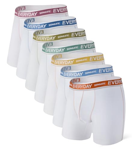 Separatec Boxershorts Herren 7er Pack aus Weicher Baumwolle Unterhosen Männer mit Unterstützender Separater Doppeltasche von Separatec