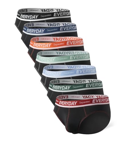 Separatec Boxershorts Herren 7er Pack aus Weicher Baumwolle Unterhosen Männer mit Unterstützender Separater Doppeltasche von Separatec