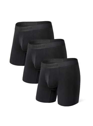 Separatec Boxershorts Herren Bambus Rayon Unterhosen Weich Atmungsaktiv Stretch Retroshorts Männer Doppelter Beutel Ohne Kratzenden Zettel 3er Pack Separatec Boxershorts Herren Bambus Rayon Unterhosen Weich Atmungsaktiv Stretch Retroshorts Männer Doppelter Beutel Ohne Kratzenden Zettel 3er Pack von Separatec