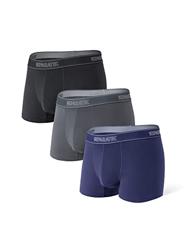 Separatec Herren Modal Unterwäsche Atmungsaktiv Doppelbeutel Antibakterielles und atmungsaktives Ion Boxershorts 3er Pack von Separatec