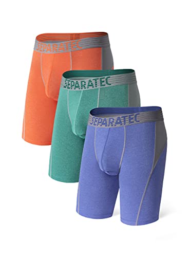 Separatec Retroshorts 2.0 Mesh Atmungsaktives Schnelltrocknende Polyamid Doppelbeutel Unterwäsche 3er Pack von Separatec