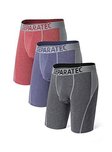 Separatec Retroshorts 2.0 Mesh Atmungsaktives Schnelltrocknende Polyamid Doppelbeutel Unterwäsche 3er Pack von Separatec