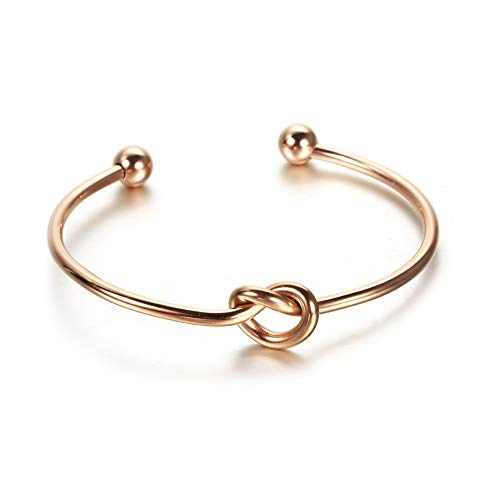 Sepfavo 14k Rose Gold Plated Knot Armband für Frauen, Hochzeit Brautjungfer Geschenk Armreif, Fade Hypoallergenic Band Geschenk-Box, Schmuck Damen Geschenke Sepfavo 14k Rose Gold Plated Knot Armband für Frauen, Hochzeit Brautjungfer Geschenk Armreif, Fade Hypoallergenic Band Geschenk-Box, Schmuck Damen Geschenke von Sepfavo