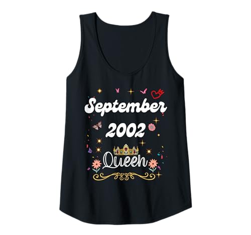 Damen September 2002 Königin Seit September 2002 Geburtstagskind Tank Top von September 2002 Queen Since September 2002 Birthday