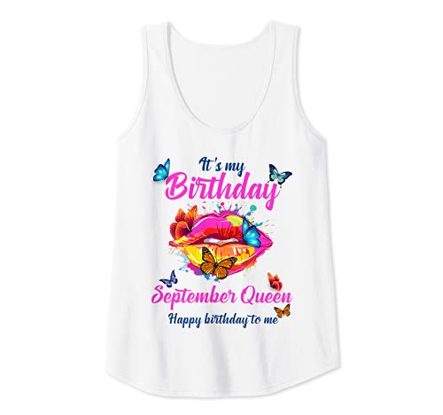 Damen Birthday Queen September birthday September Birthday Queen Tank Top Damen Birthday Queen September birthday September Birthday Queen Tank Top von September Birthday Queen Happy Birthday September