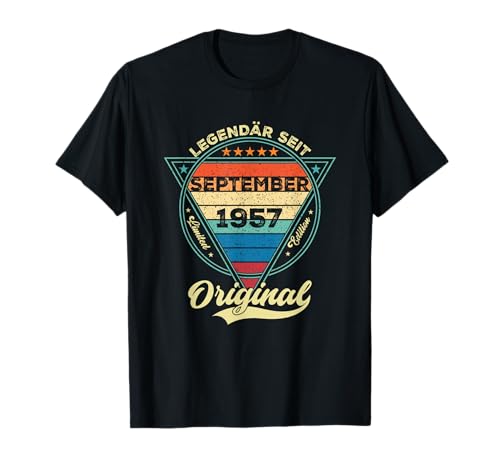 Damen Legendär seit September 1957 68.Geburtstag Junge 68 Ja T-Shirt Damen Legendär seit September 1957 68.Geburtstag Junge 68 Ja T-Shirt von September Jahrgang 1957 Geburtstag