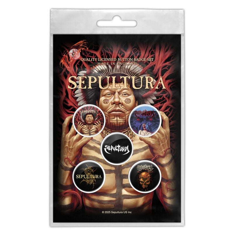 Sepultura Button - Roots - multicolor  - Lizenziertes Merchandise! von Sepultura
